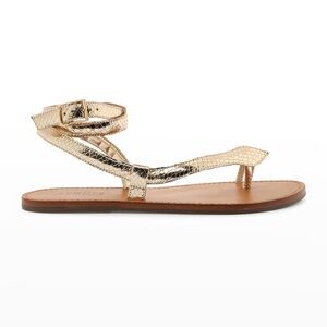 SCHUTZ Gold Strappy Sandals